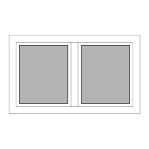 Dubbel raam 1500 x 900 mm draaikiep