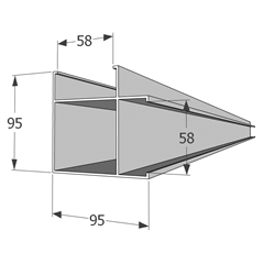 Hoekprofiel 90 graden