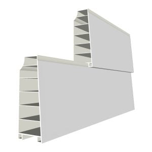 Potdekselprofiel wit