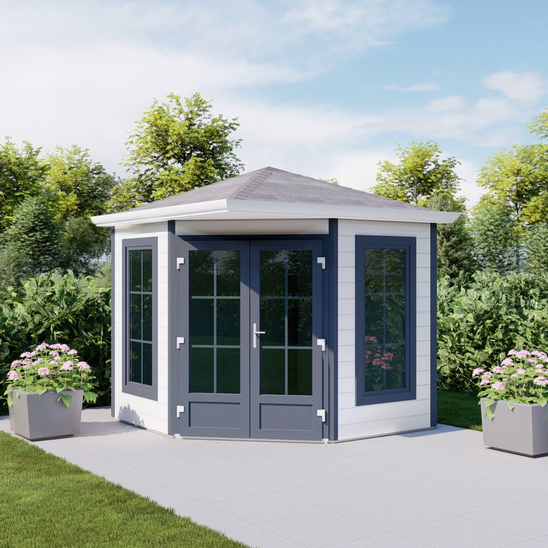 _valencia_HG_DD_ER_wit_antraciet Kunststof tuinhuis Valendia hoogglas dubbele deur wit antraciet